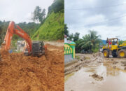 Dinas PUTR Luwu Turunkan Alat Berat, Buka Akses Jalan Desa Akibat Longsor dan Lumpur di Suli