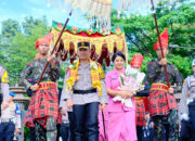 Tradisi “Angngaru” Sambut Kapolda Sulsel Irjen Pol. Drs Rusdi Hartono di Mako Polda Sulsel