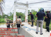 Aksi Nyata Brimob Sulsel, Bangun Jembatan Penghubung Empat Desa di Lutra