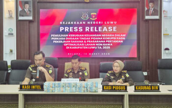 Kejari Luwu Kejar Aliran ‘Fee’ 15 Persen dari Anggaran Rp34,2 Miliar Dugaan Korupsi Irigasi P3-TGAI