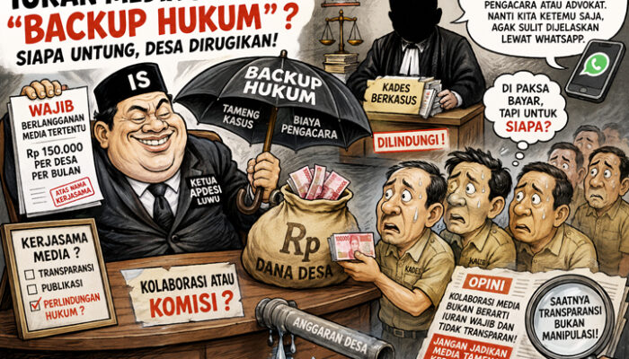 Iuran Media Berkedok Backup Hukum, Instruksi Ketua APDESI Luwu “Dibungkus” Monopoli dan Terselubung