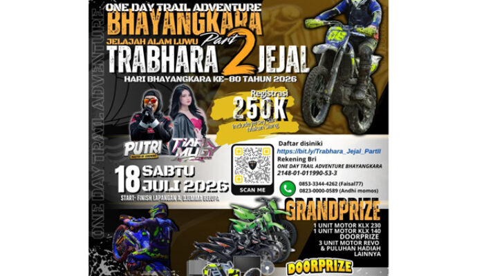 Polres Luwu Kembali Hadirkan “Trabhara Jejal Part 2”, Siap Ramaikan Hari Bhayangkara ke-80 dengan Ribuan Rider