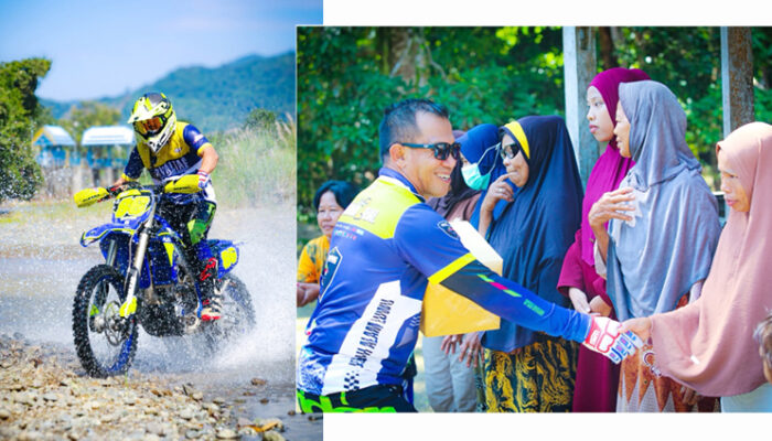 1.700 Rider Pacu Adrenalin di Trabhara Jelajah Alam Luwu Part 2, Kapolres Luwu Tebar Bakti Sosial hingga Pelosok Desa